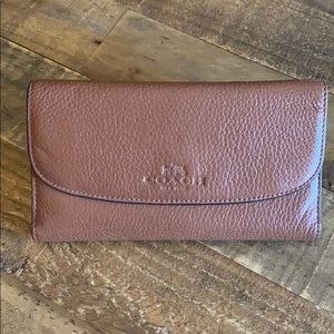 Brown Leather Coach Wallet